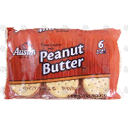 Austin  tasty crackers with peanut butter, 6 packs of four 5.5oz