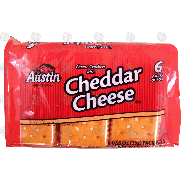 Austin  cheese crackers with cheddar cheese, 6 packs of four 5.5oz