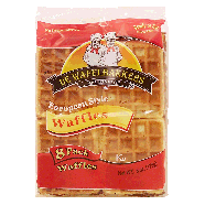 De Wafflebakers  european style waffles, fully cooked, 8-pack 6oz