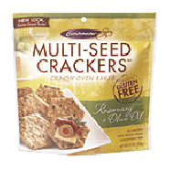 Crunchmaster  rosemary + olive oil multi-seed crackers, gluten fr4.5oz