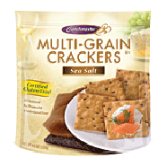 Crunchmaster  multi-grain crackers, sea salt, gluten free 4.5oz