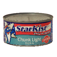 Starkist  tuna chunk light in vegetable oil  12oz