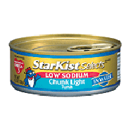 Starkist Selects low sodium chunk light tuna in water  4.5oz