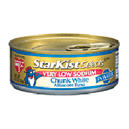 Starkist Selects very low sodium chunk white albacore tuna in wat 4.5oz
