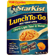 Starkist Lunch To Go chunk light tuna in water, crackers, mayonna 4.1oz