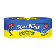 Starkist  solid white albacore tuna in water, 4 - 5 oz cans  4pk