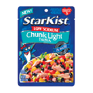 Starkist  chunk light tuna in water, low sodium  2.6oz