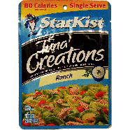 Starkist Tuna Creations ranch lightly marinated premium chunk lig 2.6oz