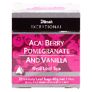 Dilmah Exceptional acai berry pomegranate and vanilla real leaf 1.41oz