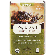 Numi organic tea gunpowder green, full-leaf smooth green tea pea1.27oz