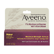 Aveeno Active Naturals Hydrocortisone Anti-Itch Cream Maximum Stren1oz