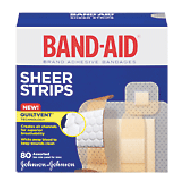 Johnson & Johnson Band-Aid comfort sheer, sheer assorted bandages  80ct