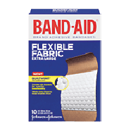 Band-Aid Adhesive Bandages Flexible Fabric Extra Large 10ct