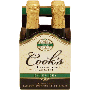 Cook's Champagne extra dry sparkling wine of California, 11.5% alc.4pk