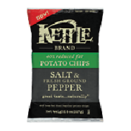 Kettle Chips  salt & fresh ground pepper potato chips, 40% less fat 8oz