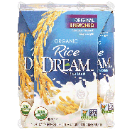 Rice Dream Organic original enriched rice drink, 4 - 8 fl oz c32-fl oz