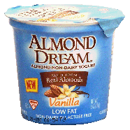 Almond Dream  low fat non-dairy & lactose free vanilla yogurt made 6oz