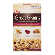 Post Great Grains cranberry almond crunch whole grain cereal 14-oz