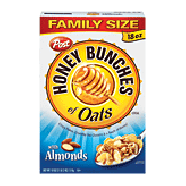 Post Honey Bunches of Oats crispy flakes, crunchy oat clusters & a18oz