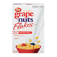 Post grape-nuts Flakes; whole grain wheat with barley cereal 18oz