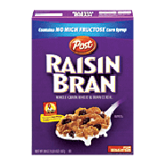 Post Raisin Bran whole wheat & bran cereal 20oz