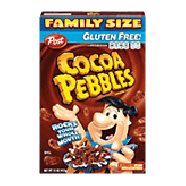 Post Cocoa Pebbles rice cereal with cocoa sweetening 15oz