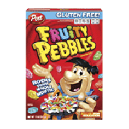 Post Fruity Pebbles fruit flavored sweetened rice cereal 11oz