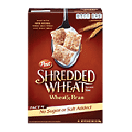 Post Shredded Wheat wheat'n bran cereal, spoon size 18oz