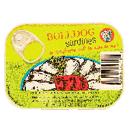 Bull Dog  sardines in soybean oil 3.75oz