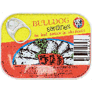 Bull Dog  sardines in hot sauce 3.75oz