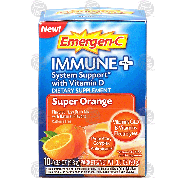 Emergen-C Immune+ system support with vitamin d, super orange flav 10ct