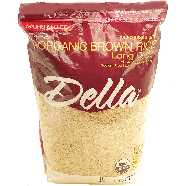 Della  organic brown rice, long grain, micro milled 12lb