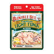 Bumble Bee  premium light tuna in water  2.5oz