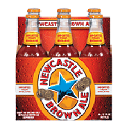 Newcastle  brown ale imported from england, 6 12-ounce glass bottle6pk