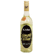 St. Julian Simply White semi-dry white table wine from lake michi750ml