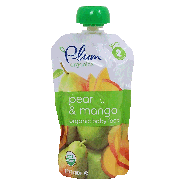Plum Organics  pear & mango organic baby food, 6 months and up  4oz