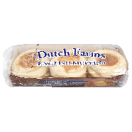 Dutch Farm  english muffins, double-fork split, 6-count 12oz