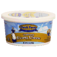 Dutch Farms  traditional ricotta cheese, part-skim 15oz