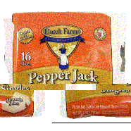 Dutch Farms  pepper jack pasteurized prepared cheese products, wis12oz