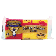 Dutch Farms  medium cheddar cheese block 8oz