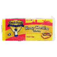 Dutch Farms  sharp cheddar cheese 8oz