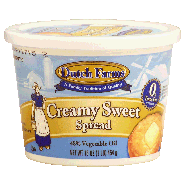 Dutch Farms  creamy sweet spread, 48% vegetable oil 16oz