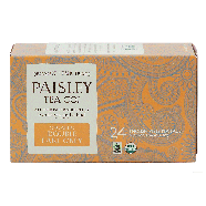 Paisley Tea Co.  double earl grey organic english style tea bags1.86oz