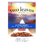 Two Leaves Tea Company  alpine berry whole leaf herbal tea sache1.32oz