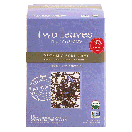 Two Leaves Tea Company  organic earl grey whole leaf black tea, 1.32oz