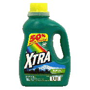 Xtra  2x concentrated liquid laundry detergent, moutain rain sc75fl oz