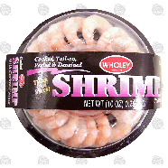 Wholey  cooked shrimp ring with cocktail sauce 10oz