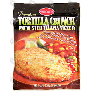 Wholey  tortilla crunch encrusted tilapia fillets 12oz