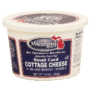 Michigan  small curd cottage cheese, 4% milkfat minimum, grade a 15oz