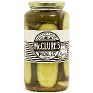 McClure's Pickles Brooklyn * Detroit garlic & dill spears 32oz